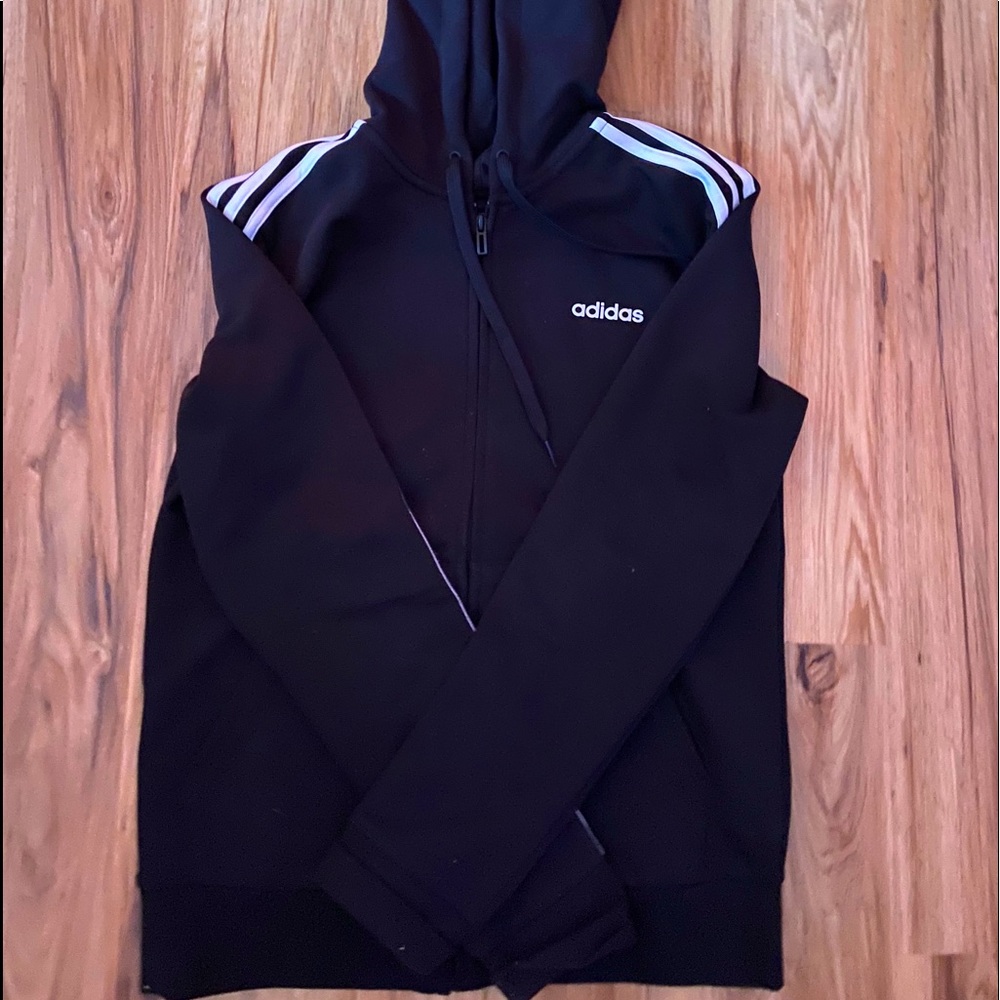 Adidas striped Zip-up